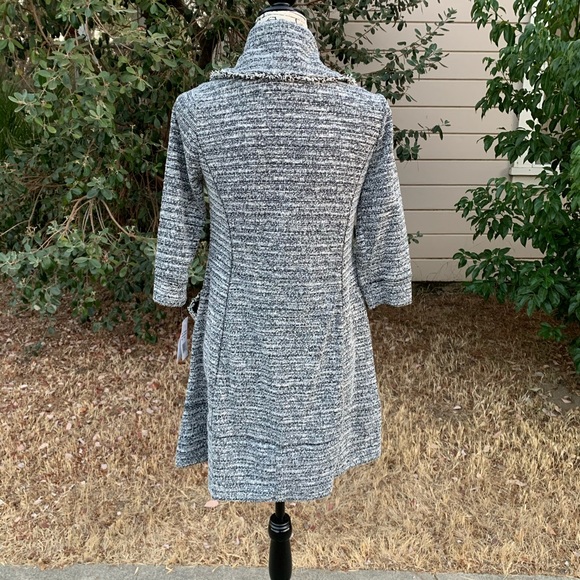 Robbie Bee Petite Black / White Cowl Neck Dress S - Picture 7 of 15